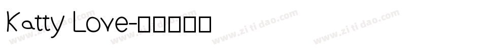 Katty Love字体转换